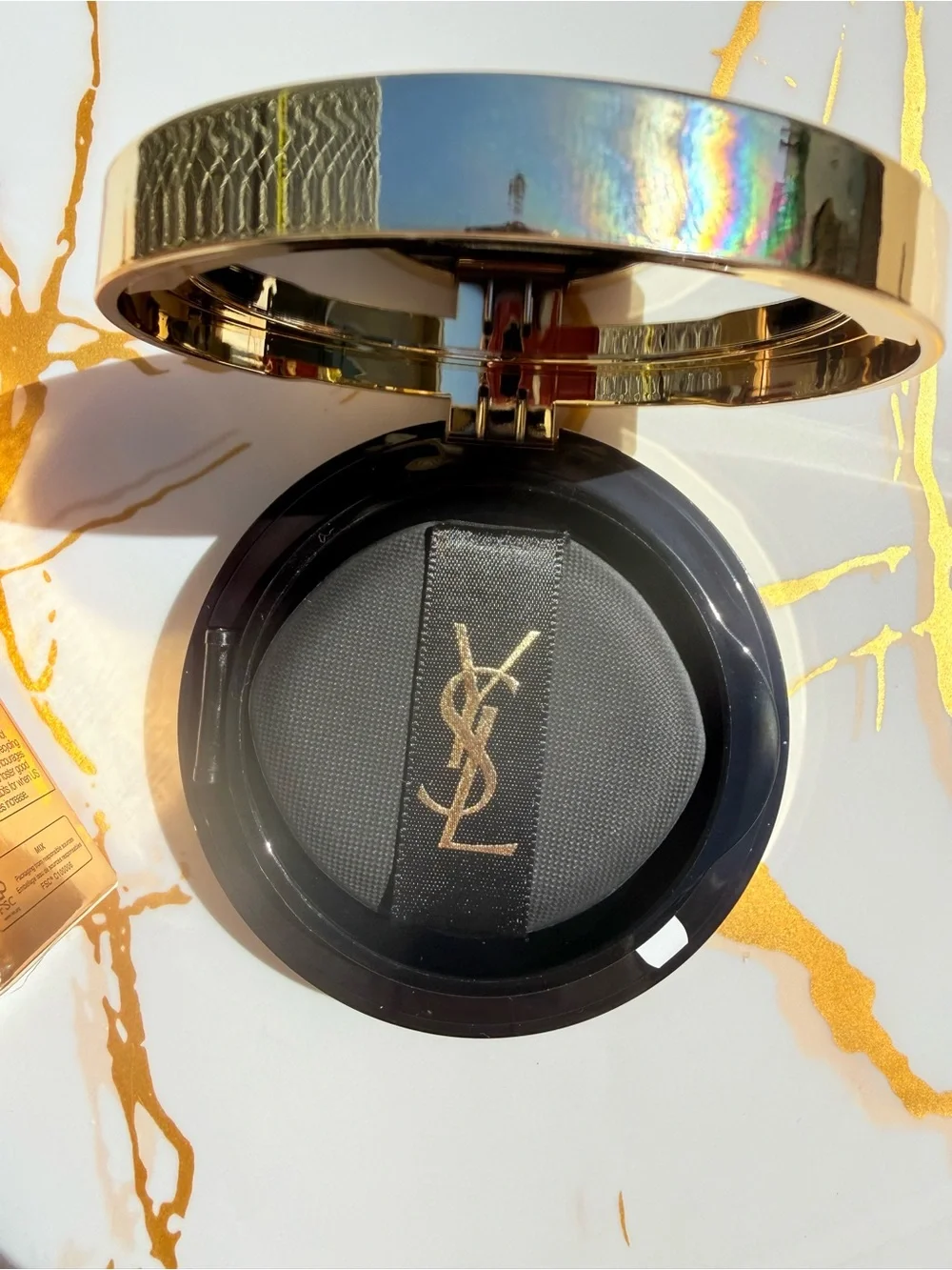YSL Cushion Foundation TOUCHE ÉCLAT Glow Pact Mesh Shade B20 Ivory SPF 50